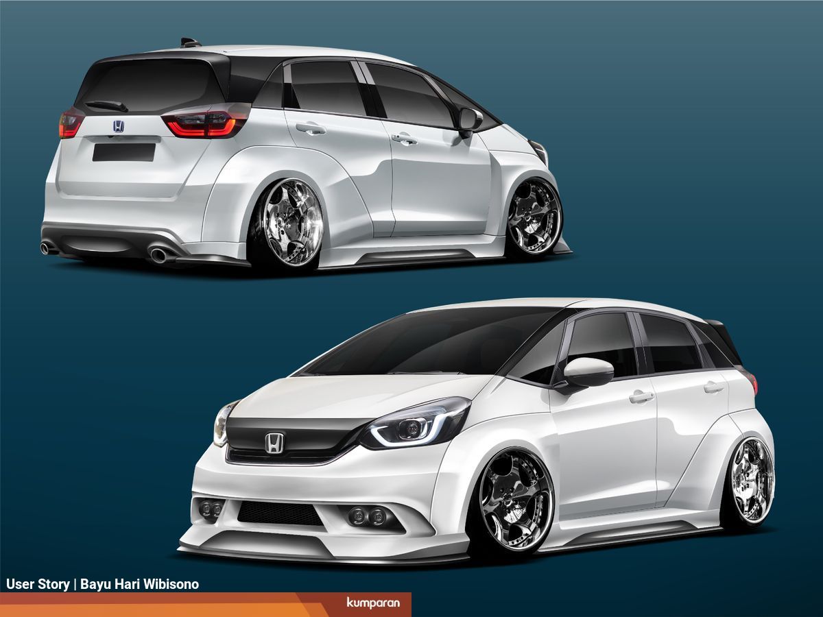 Modifikasi Digital Honda Jazz 2020 Dengan Konsep Vip Style Kumparan Com