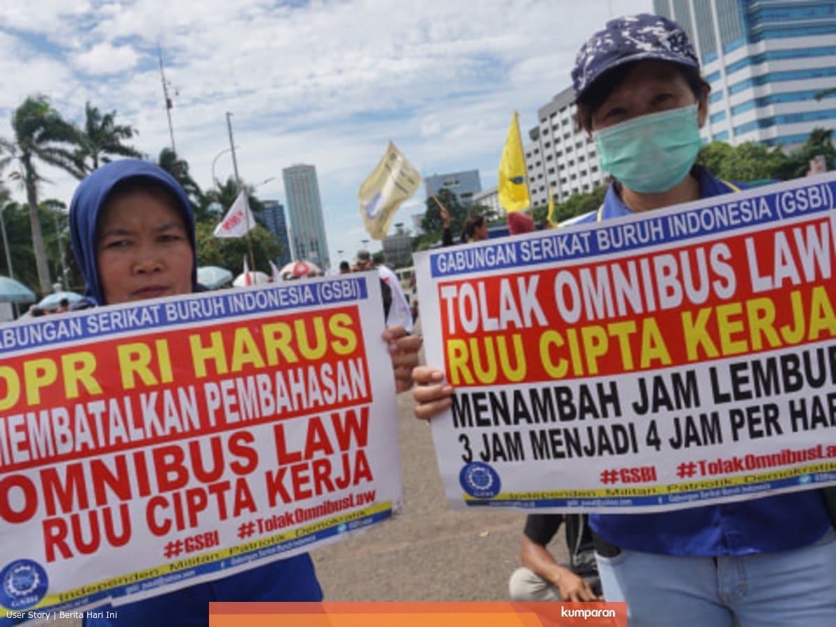 Daftar Pasal Kontroversial Omnibus Law Uu Cipta Kerja Yang Dinilai Rugikan Buruh Kumparan Com