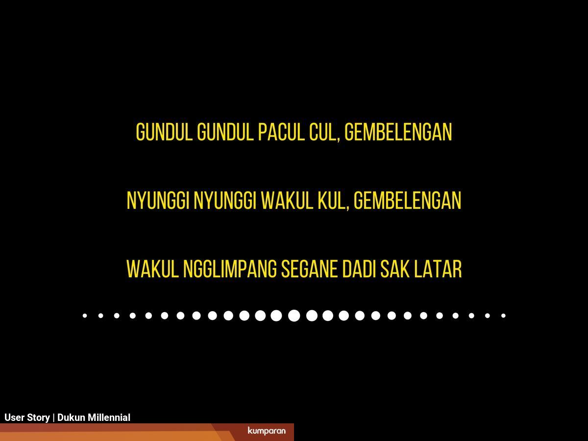 Makna Lirik Lagu Gundul Gundul Pacul Kumparan Com