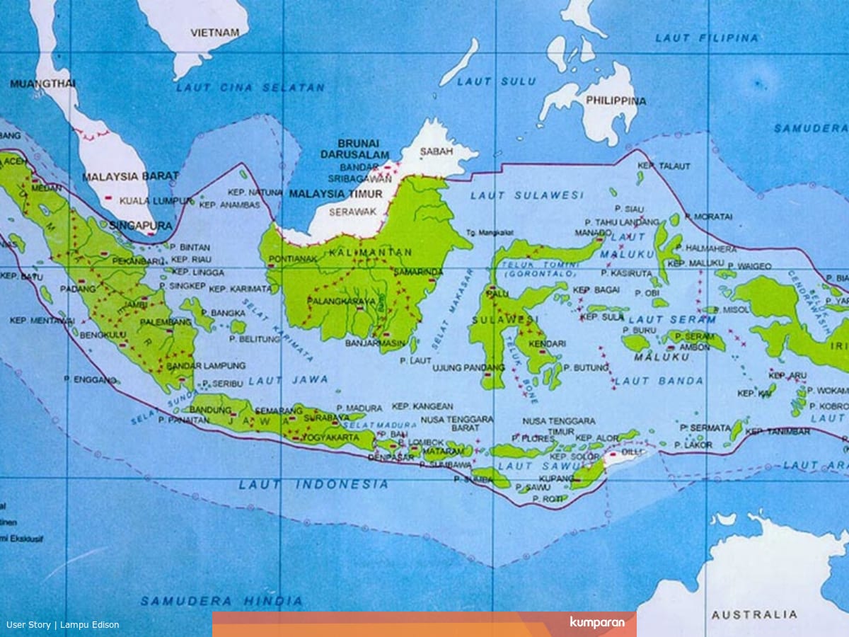 Peta Baru Laut Indonesia Kumparan Com