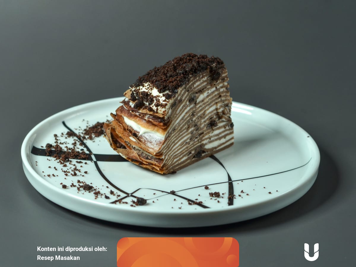 Resep Oreo Mille Crepes Dessert Lapis Yang Instagrammable Kumparan Com Kemudian ambil sekitar 1 sendok sayur adonan, lalu buat dadar.