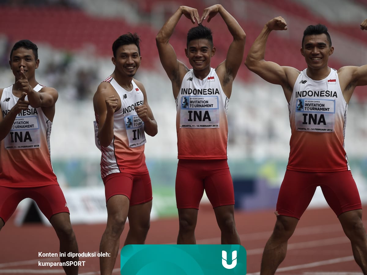 Estafet 4x100 Meter Putra Dan Putri Segel Emas Di Test Event Atletik Kumparan Com