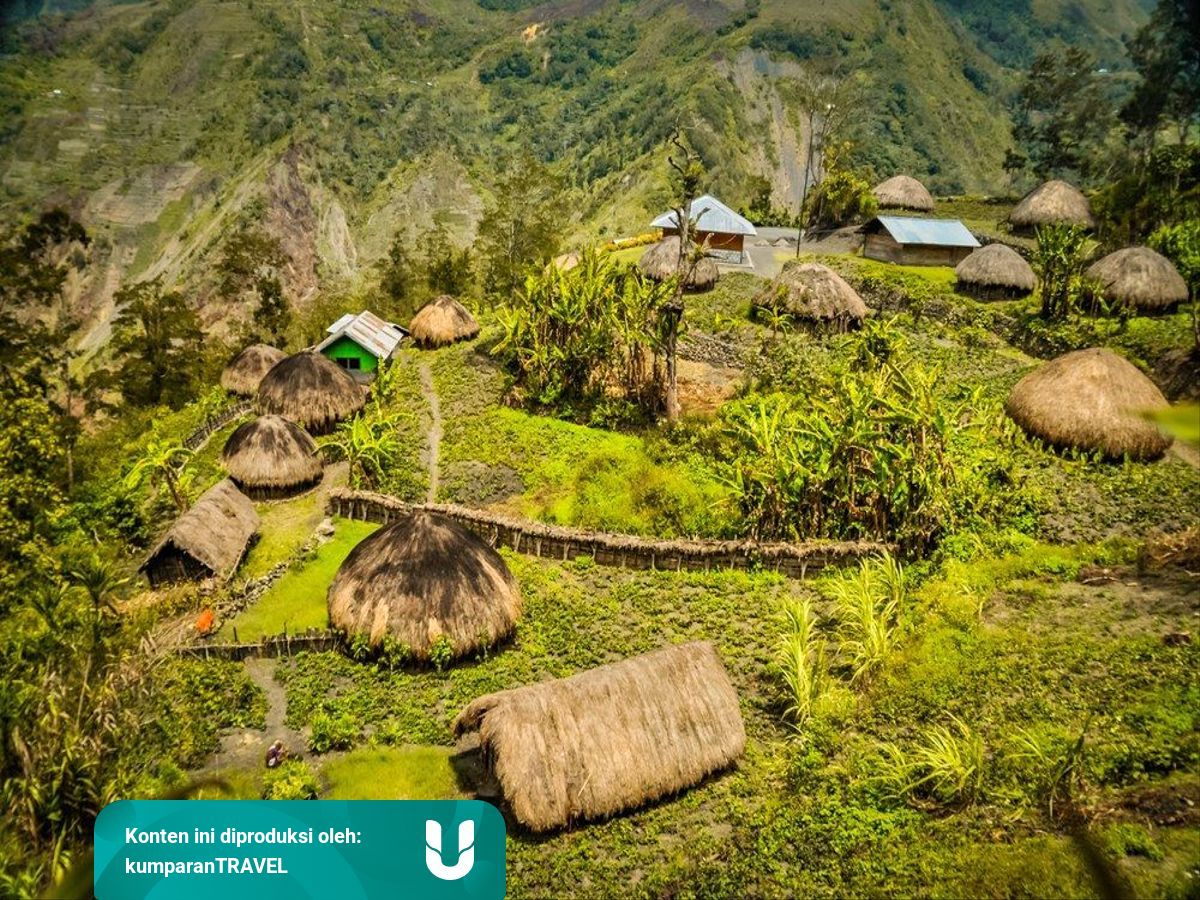 Honai Rumah Adat Papua Berbentuk Jamur Yang Khusus Dihuni Para Pria Kumparan Com