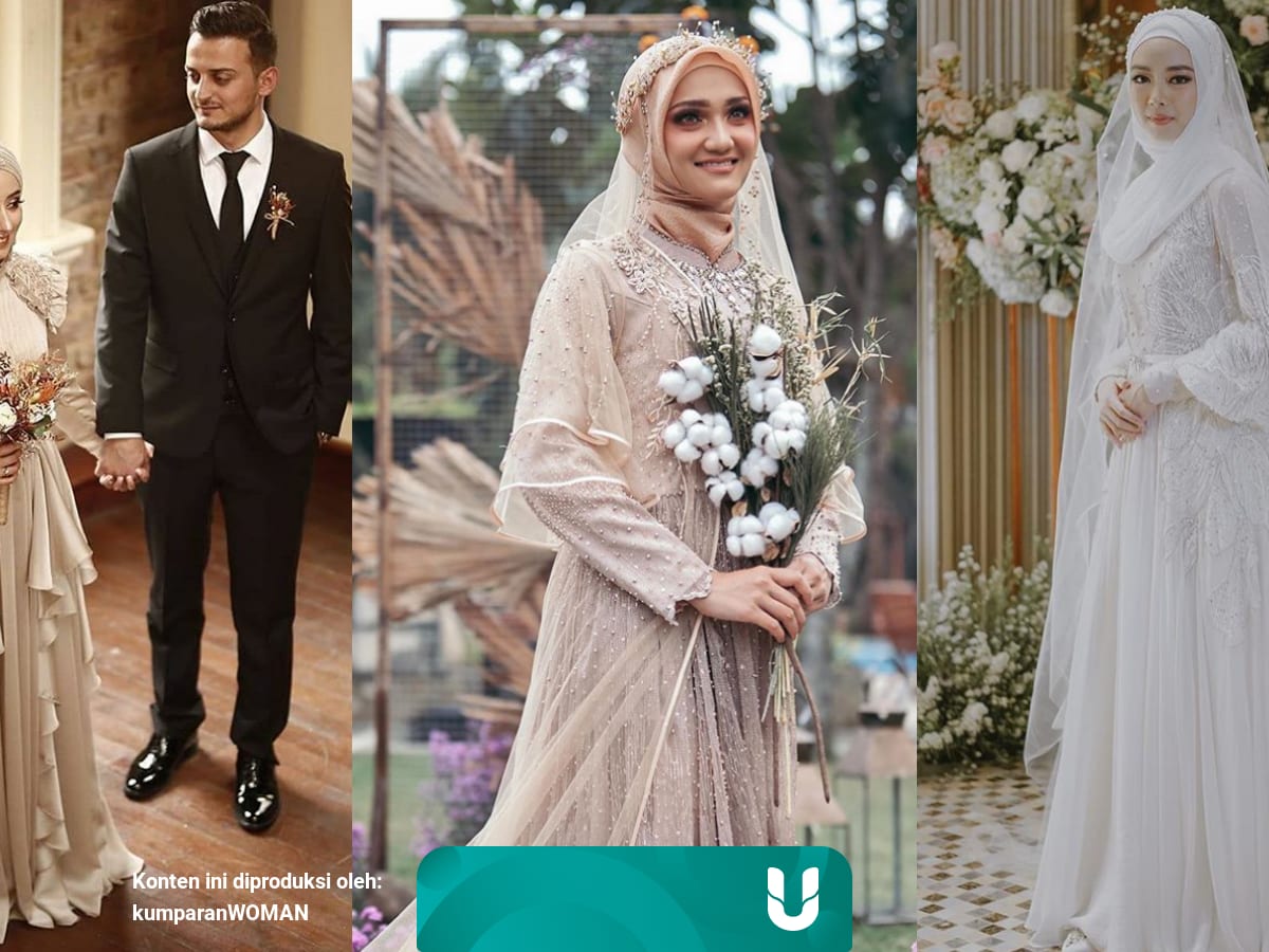 7 Inspirasi Gaun Pengantin Muslimah Bergaya Modern Kumparan Com Daftar harga baju muslim & muslimah terbaik 2021. 7 inspirasi gaun pengantin muslimah