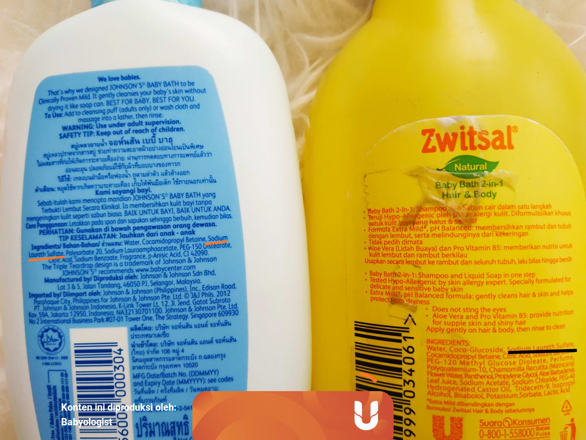 shampoo dan sabun bayi bebas sls