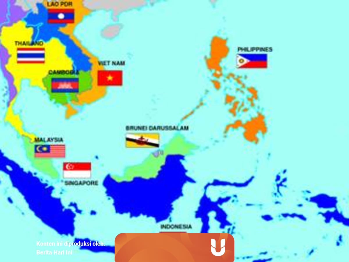 Kondisi Geografis Negara Asean Berdasarkan Peta Kumparan Com