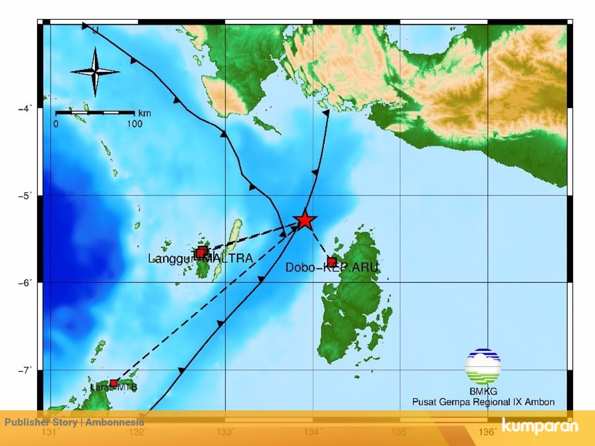 Gempa 5 5 Sr Guncang Dobo Kepulauan Aru Kumparan Com