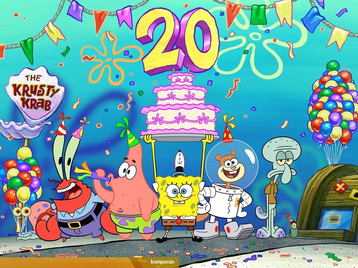 6 Fakta Serial Kartun Spongebob Setelah Capai Usia 20 Tahun