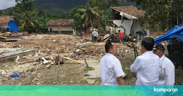 Jokowi Akan Relokasi Rumah  Warga Terdampak Tsunami di 