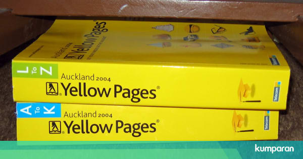  Buku  Kuning Besar Yellow  Pages  dan Panggilan Telepon  