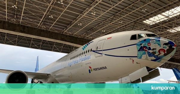 Desain Terbaru Pesawat Garuda Indonesia, Pakai Masker ...