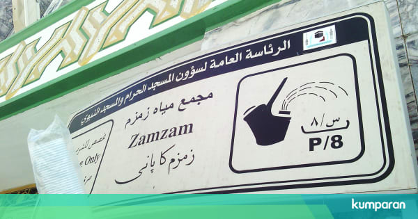 Air Zamzam Yang Konon Tidak Akan Pernah Habis Kumparancom