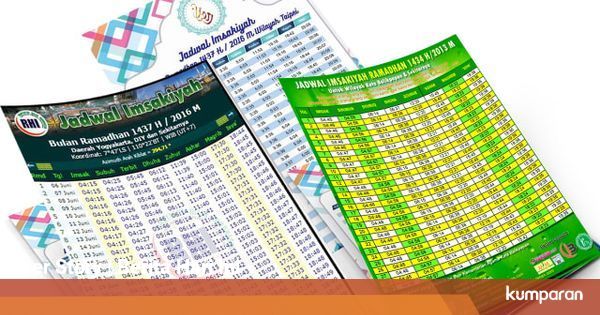 Jadwal Imsak dan Buka Puasa Samarinda, Sabtu 25 April 2020 ...