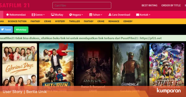 IndoXX1 dan LK21 Musnah, Kapan 6 Situs Nonton Film Bajakan Ini Diblokir? - kumparan.com - kumparan.com