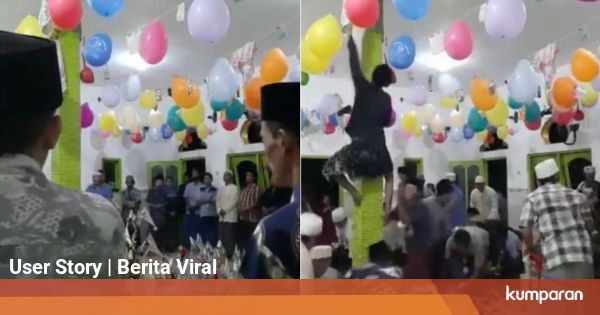 Bapak-Bapak Rebutan Makanan saat Perayaan Maulid Nabi ...