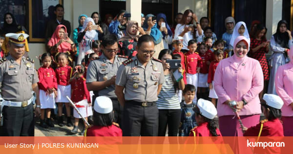 Kapolres Kuningan Beri Sambutan Dalam Pelepasan Tk Bhayangkari 34 Kumparan Com