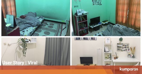  Pria  Ini Rombak Kamar  Kost Sederhana Menjadi Lebih Mewah 