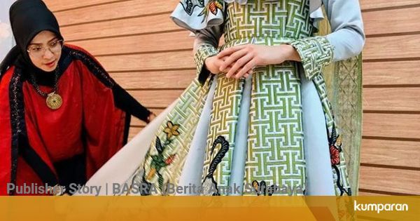 Uniknya Gaun  Pengantin dari  Batik  Sekar Jagad Madura 