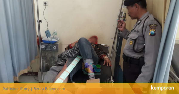 Tabrakan Motor di Sugihwaras Bojonegoro, 1 Orang Patah