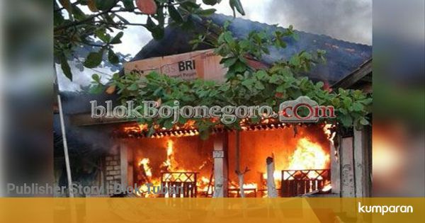 Kantor BRI Prambontergayang Terbakar - Kobaran Api Sudah ...