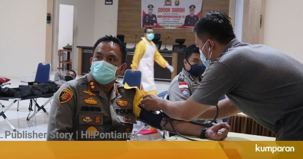 Polres Sintang Gelar Donor Darah Sambut HUT Bhayangkara dengan Protokol COVID-19 - kumparan.com